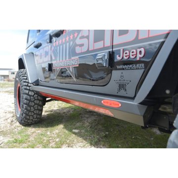  Oldalvédő futódeszka Rockslider elektromos Jeep Wrangler JL 4 ajtós 2018- Rock-Slide Engineering BD-SS-300-JL4 Gen II Steps-