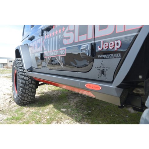 Oldalvédő futódeszka Rockslider elektromos Jeep Wrangler JL 4 ajtós 2018- Rock-Slide Engineering BD-SS-300-JL4 Gen II Steps-