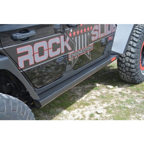 Oldalvédő futódeszka Rockslider elektromos Jeep Wrangler JL 4 ajtós 2018- Rock-Slide Engineering BD-SS-300-JL4 Gen II Steps-