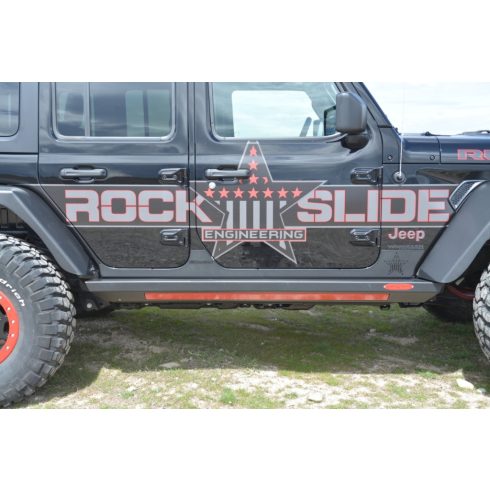 Oldalvédő futódeszka Rockslider elektromos Jeep Wrangler JL 4 ajtós 2018- Rock-Slide Engineering BD-SS-300-JL4 Gen II Steps-