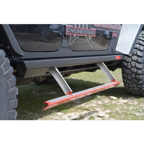 Oldalvédő futódeszka Rockslider elektromos Jeep Wrangler JL 4 ajtós 2018- Rock-Slide Engineering BD-SS-300-JL4 Gen II Steps-