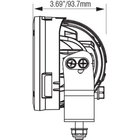LED távolsági fényszóró készlet 10° 4,5" CANNON SINGLE 40W GEN 2 E-Mark VISION X CG2-CPZ110KIT E-jellel