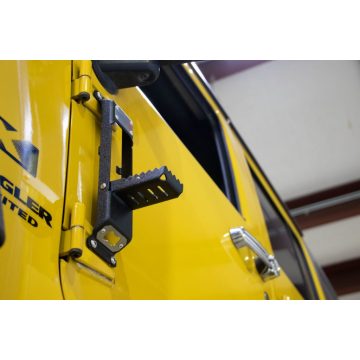   Bejárati lépcsőfok futódeszka belépési segédeszköz Jeep Wrangler JK JL Gladiator 07- Fishbone Offroad FB21237 Ajtóra szerelhető lépcső 07-Je