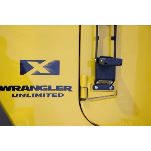 Bejárati lépcsőfok futódeszka belépési segédeszköz Jeep Wrangler JK JL Gladiator 07- Fishbone Offroad FB21237 Ajtóra szerelhető lépcső 07-Je