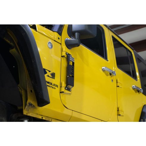 Bejárati lépcsőfok futódeszka belépési segédeszköz Jeep Wrangler JK JL Gladiator 07- Fishbone Offroad FB21237 Ajtóra szerelhető lépcső 07-Je