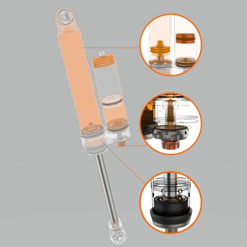 Fox 2.5 Factory Series Resvoir Adjustable JT 3,5"-4" front FOX-883-26-051 Factory Race Series 2.5 Reservoir Shock PAIR Adjustab