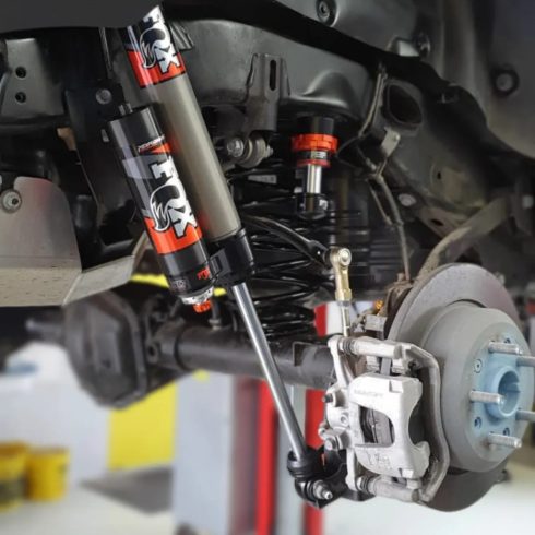 Fox 2.5 gyári sorozatú tartályos állítható JL 3,5"-4" hátsó FOX-883-26-055 gyári versenysorozat 2,5 tartályos lengéscsillapító PÁROS beállítása