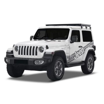   Tetőcsomagtartó készlet Slimline ll 1/2 magas Jeep Wrangler JL 18- 2 ajtós első futómű KRJW033T