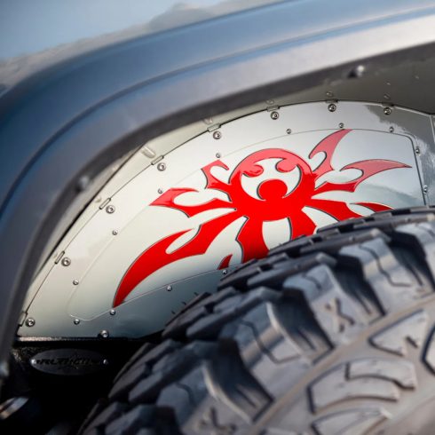 Hátsó belső sárvédő fekete Poison Spyder Jeep Wrangler JL 18-