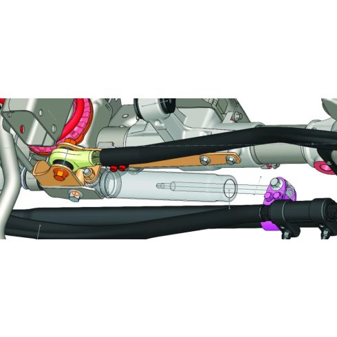 Panhard rúdtartó Jeep Gladiator JT hátsó 2,5" - 3,5" RockJock hátsó vontatórúd áthelyező tartó