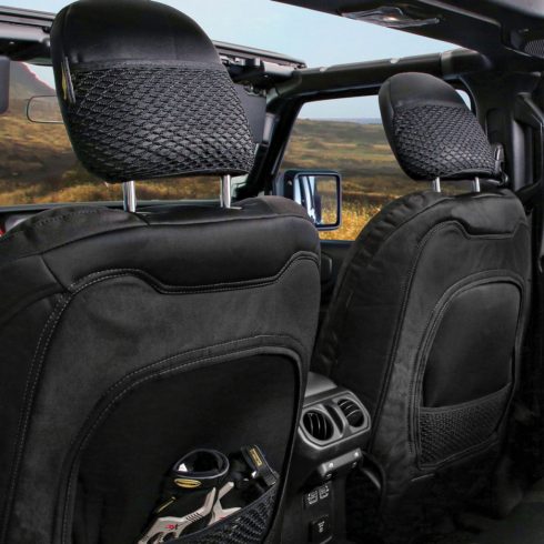 Üléshuzat készlet elöl és hátul neoprén fekete Jeep Wrangler JL 18- Smittybilt SB577101