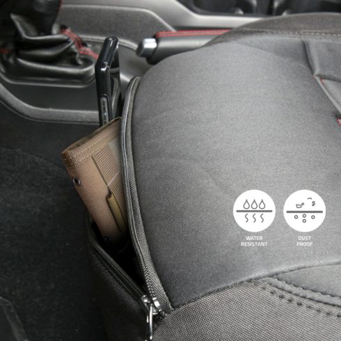 Első üléshuzat készlet G.E.A.R. fekete Jeep Wrangler JL 18- Jeep Gladiator JT 20- Smittybilt SB57747701