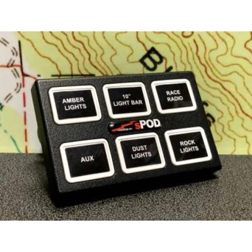 Kapcsoló panel Jeep Wrangler JL 18- sPOD Source LT Mini 6-szeres HD SL-M6-JL